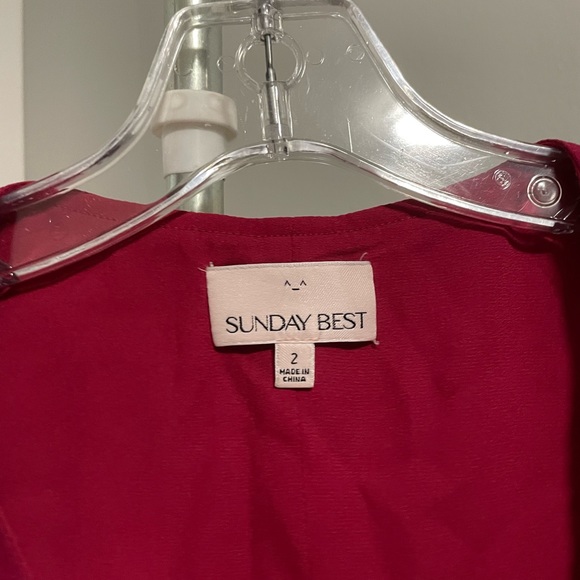 Aritzia Red Sunday Best Dress - Picture 5 of 6